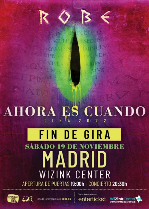 Cartel de Concierto de Robe Iniesta en Madrid