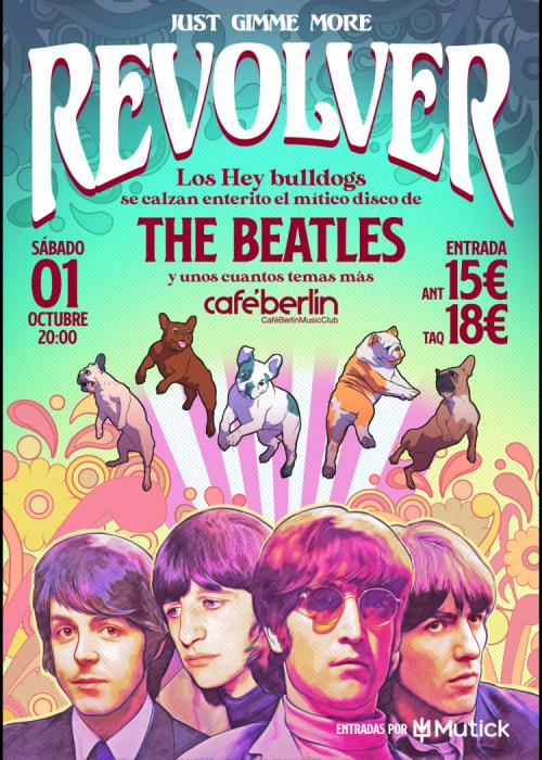 Cartel de Homenaje The Beatles en Madrid (Revolver)
