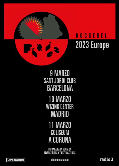 Cartel de Concierto de Pixies en Barcelona