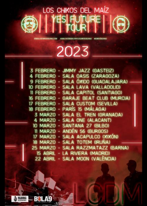 Cartel de Concierto de Los Chikos del Maíz en Burgos