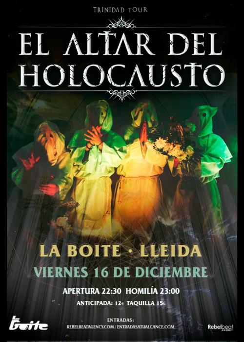 Cartel de Concierto de El Altar del Holocausto en Madrid