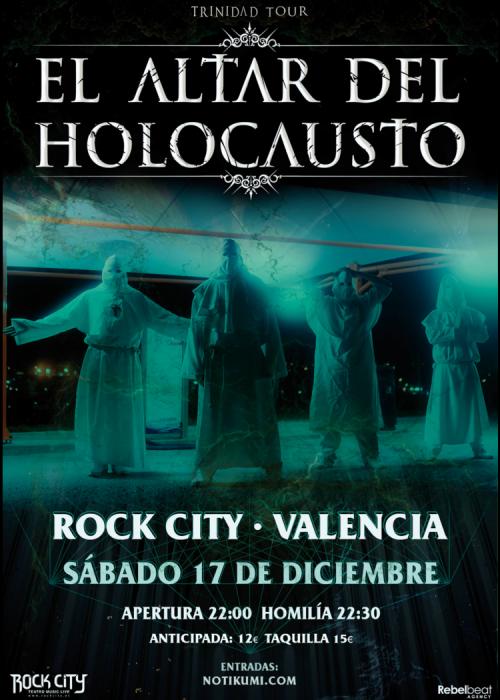Cartel de Concierto de El Altar del Holocausto en Valencia