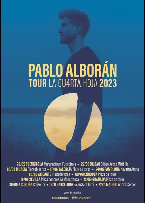Cartel de Concierto de Pablo Alborán en Córdoba