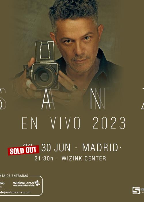 Cartel de Concierto de Alejandro Sanz en Madrid