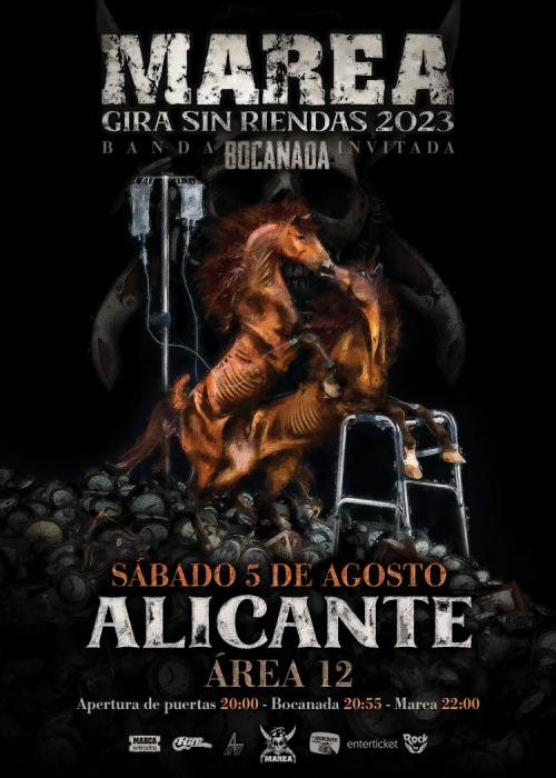 Cartel de Concierto de Marea en Alicante