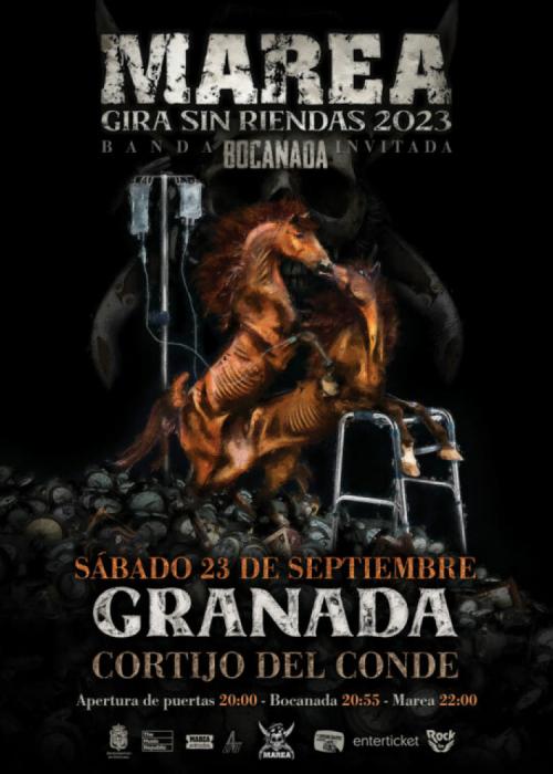 Cartel de Concierto de Marea en Granada