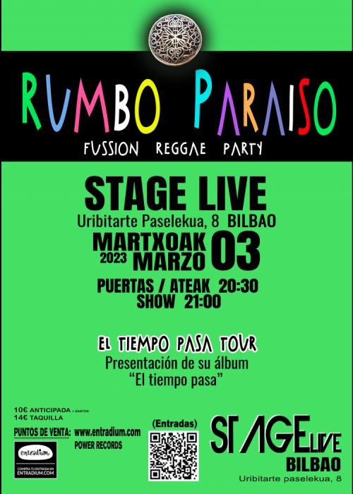 Cartel de Concierto de RUMBO PARAÍSO