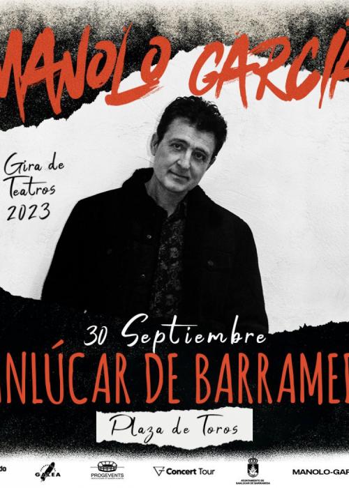 Cartel de Concierto de Manolo García en Sanlúcar de Barrameda