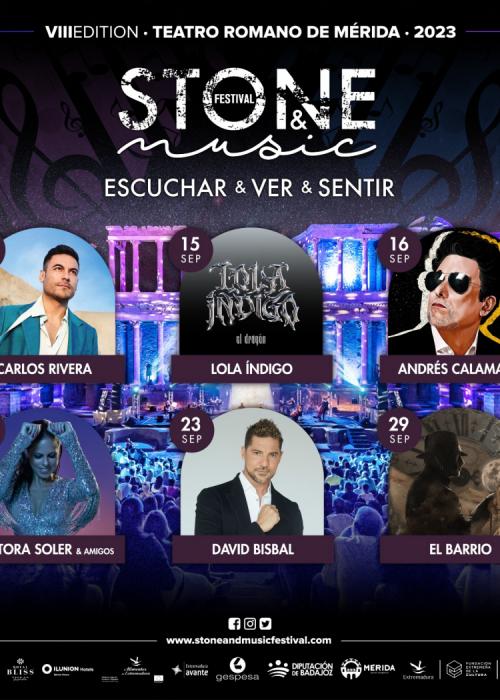 Cartel de Concierto de David Bisbal en Mérida