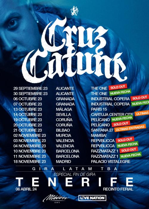 Cartel de Concierto de Cruz Cafuné en Madrid