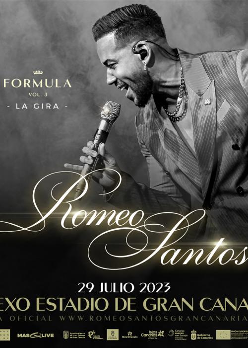 Cartel de Concierto de Romeo Santos en Las Palmas de Gran Canaria