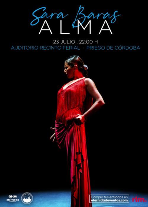 Cartel de Concierto de Sara Baras en Priego de Córdoba