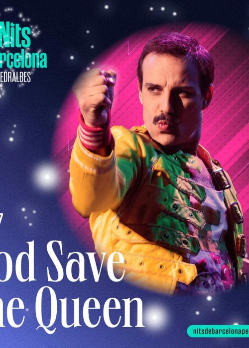 Cartel de Concierto de God Save The Queen en Barcelona