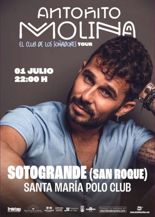 Cartel de Concierto de Antoñito Molina en San Roque