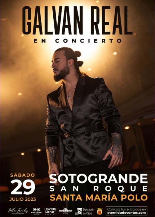 Cartel de Concierto de Galvan Real en San Roque