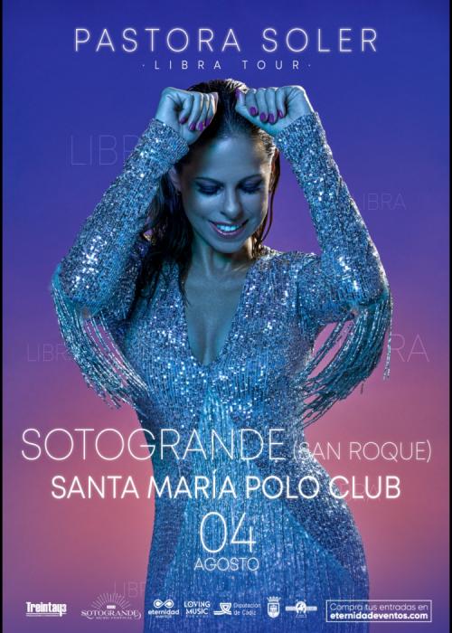 Cartel de Concierto de Pastora Soler en San Roque