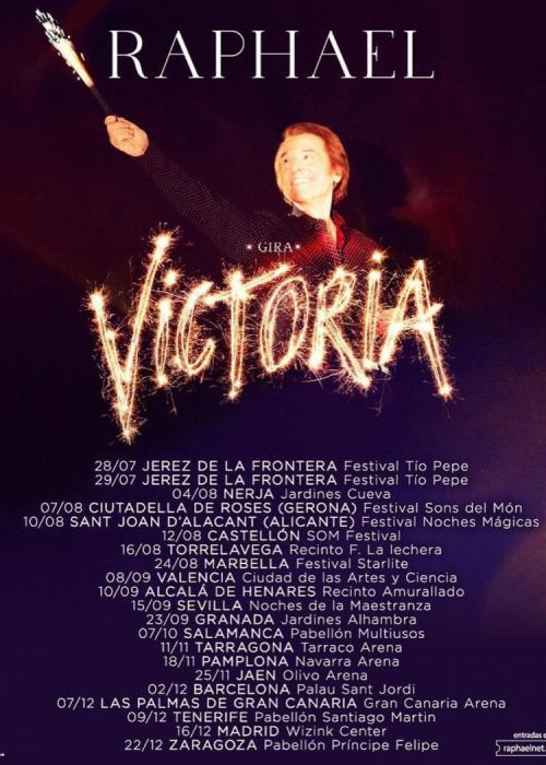 Cartel de Concierto de Raphael en Mérida