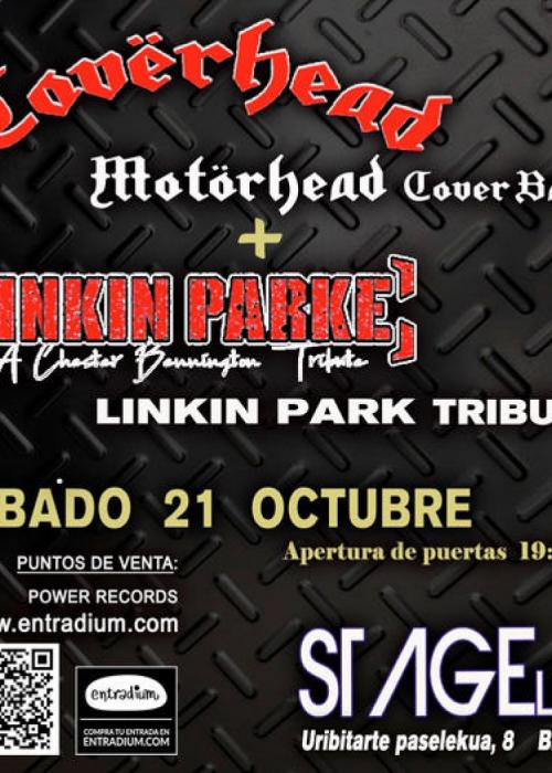 Cartel de Concierto de CÖVERHEAD- MOTÖRHEAD COVER BAND+LINKIN PARKE-LINKIN PARK TRIBUTE en Bilbao