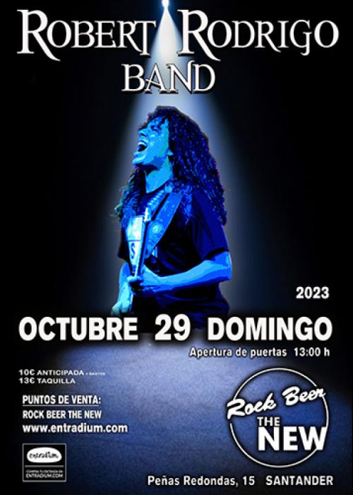 Cartel de Concierto de ROBERT RODRIGO BAND en Santander