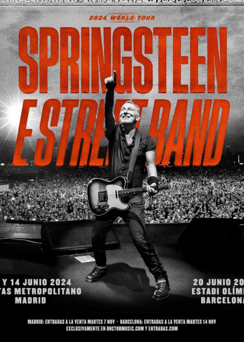 Cartel de Concierto de Bruce Springsteen en Madrid