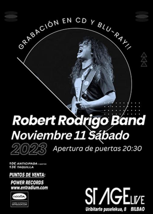 Cartel de Concierto de ROBERT RODRIGO BAND en Bilbao