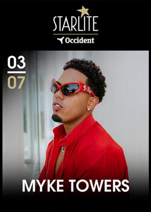 Cartel de Concierto Myke Towers en Málaga