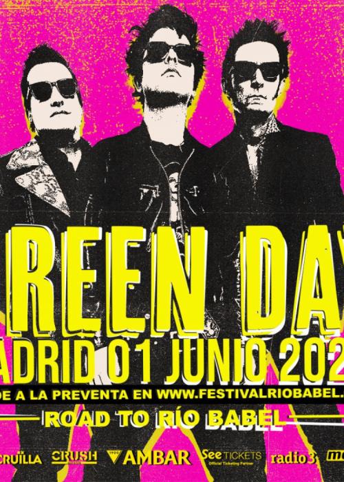 Cartel de Concierto de Green Day en Madrid