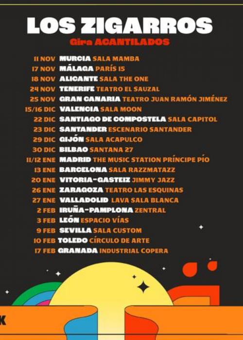 Cartel de Concierto de Los Zigarros en Madrid
