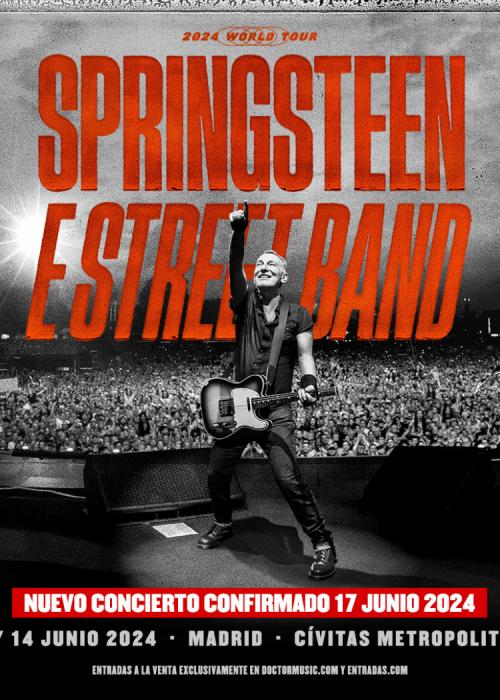 Cartel de Concierto de Bruce Springsteen en Madrid
