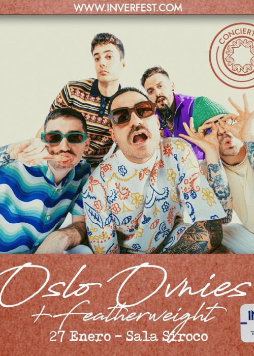 Cartel de Concierto de Featherweight + Oslo Ovnies en Madrid