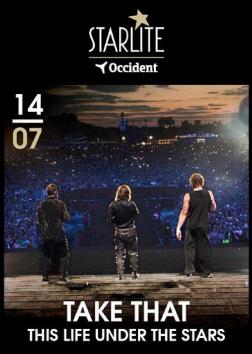 Cartel de Concierto de Take That en Málaga