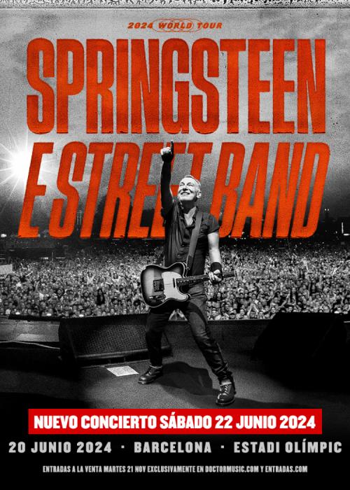 Cartel de Concierto de Bruce Springsteen en Barcelona