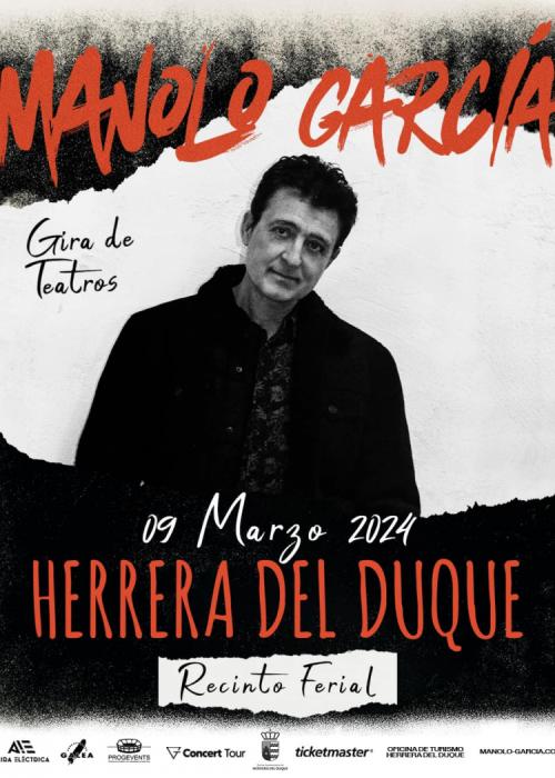 Cartel de Concierto de Manolo García en Herrera del Duque