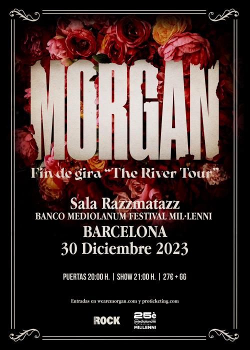 Cartel de Concierto de Morgan en Barcelona