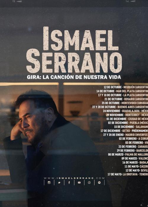 Cartel de Concierto de Ismael Serrano en Madrid