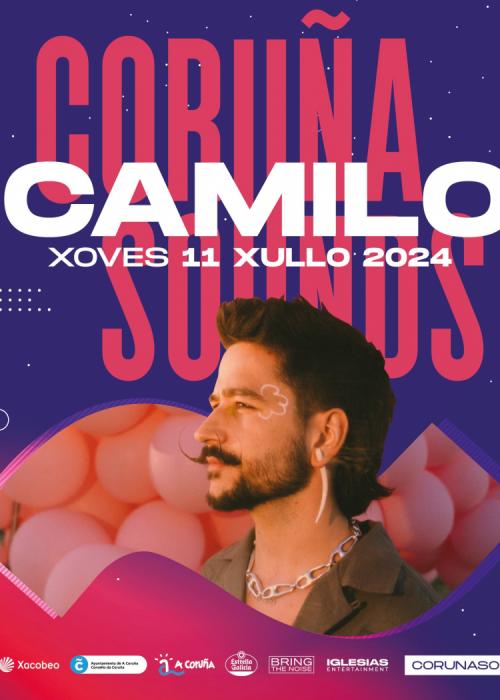 Cartel de Concierto de Camilo en A Coruña