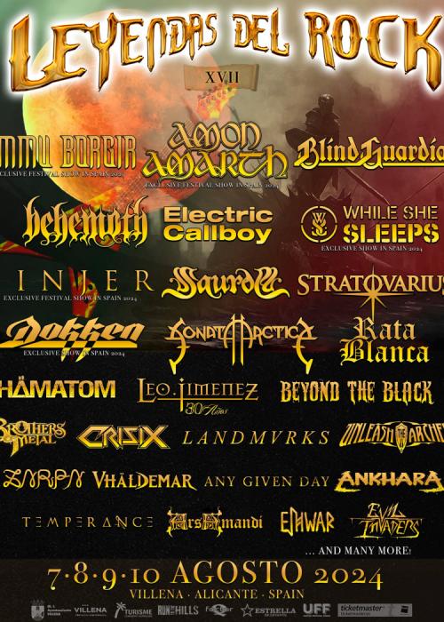 Cartel de Leyendas del Rock 2024