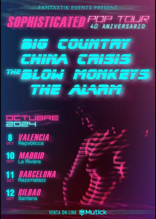 Cartel de Sophisticated Pop Tour 2024 en Bilbao