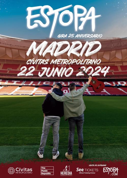 Cartel de Concierto de Estopa en Madrid