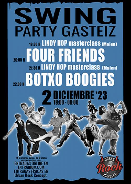 Cartel de Concierto de BOTOXO BOOGIES+FOUR FRIENDS en Vitoria-Gasteiz