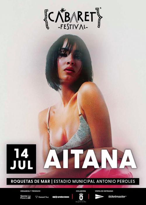 Cartel de Concierto de Aitana en Roquetas de Mar