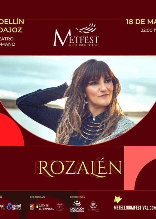 Cartel de Concierto de Rozalén en Badajoz