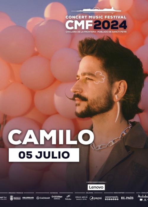 Cartel de Concierto de Camilo en Chiclana de la Frontera