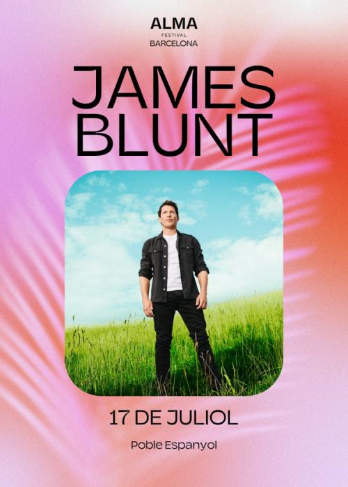 Cartel de Concierto de James Blunt en Barcelona
