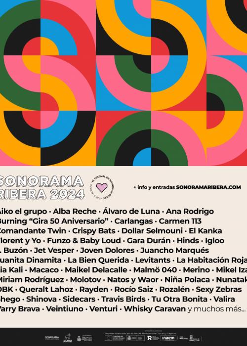 Cartel de Sonorama  Ribera Festival 2024