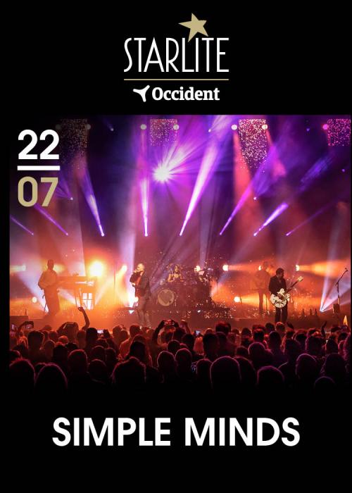 Cartel de Concierto de Simple Minds en Málaga