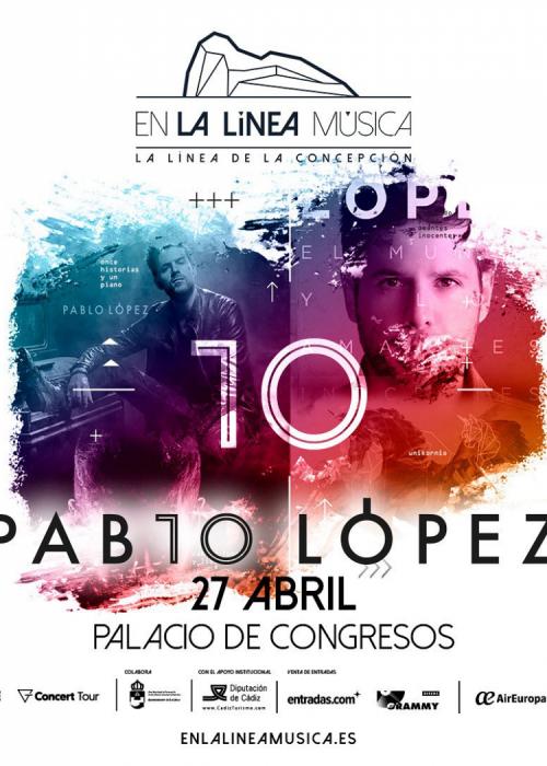 Cartel de Concierto de Pablo López en La Línea de la Concepción