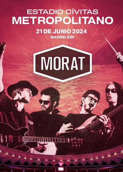 Cartel de Concierto de Morat en Madrid