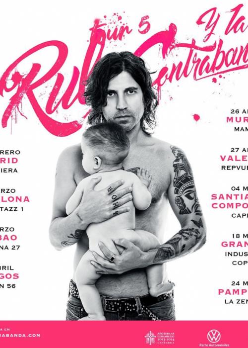 Cartel de Concierto de Rulo y la Contrabanda en Santiago de Compostela