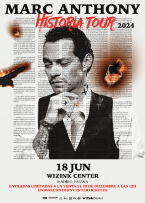 Cartel de Concierto de Marc Anthony en Madrid